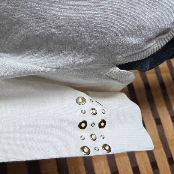 NWT! Ruby Rd Gold Rivet Sweater - Picture 3 of 11